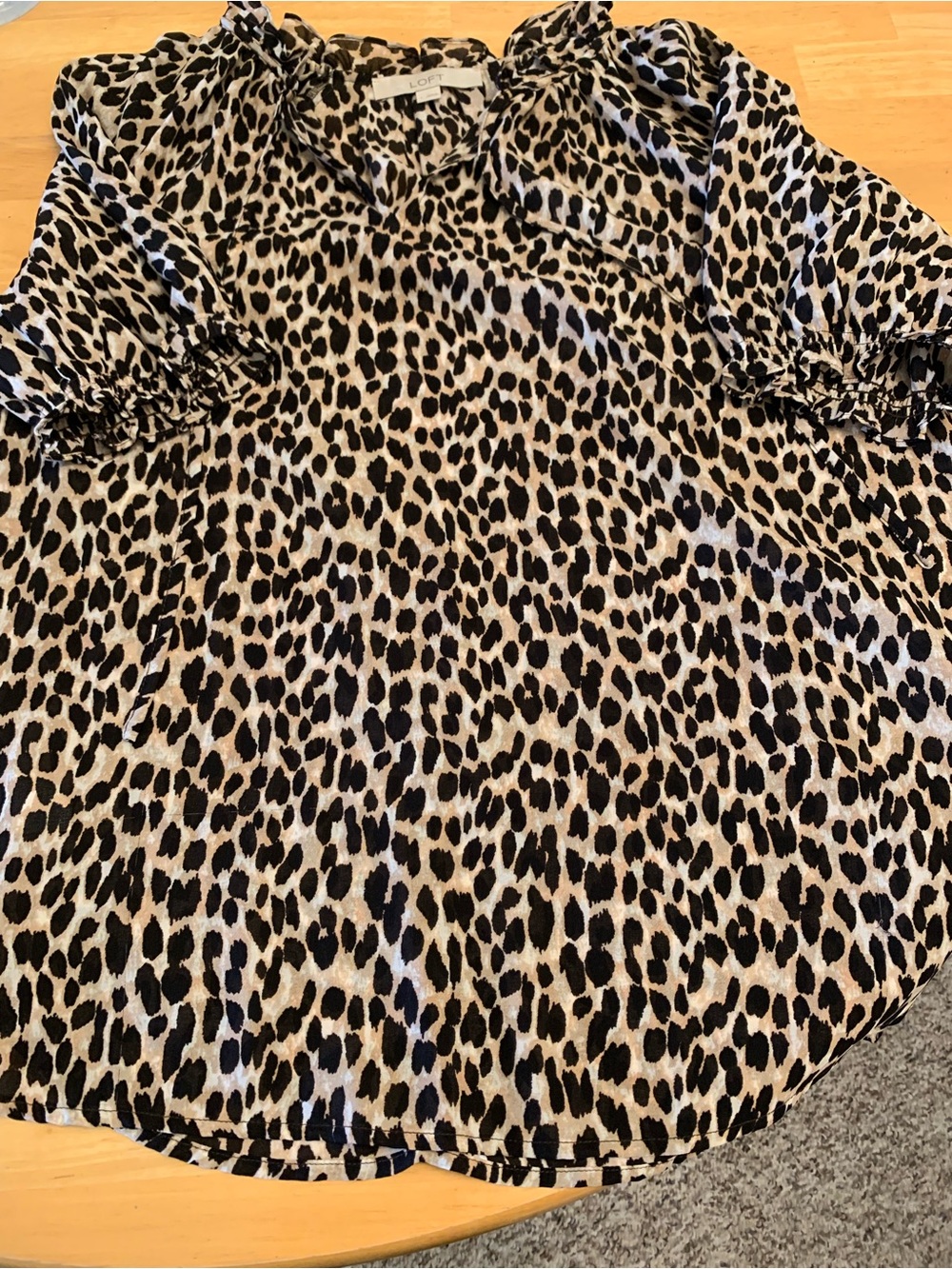 Leopard Print Top, LOFT brand